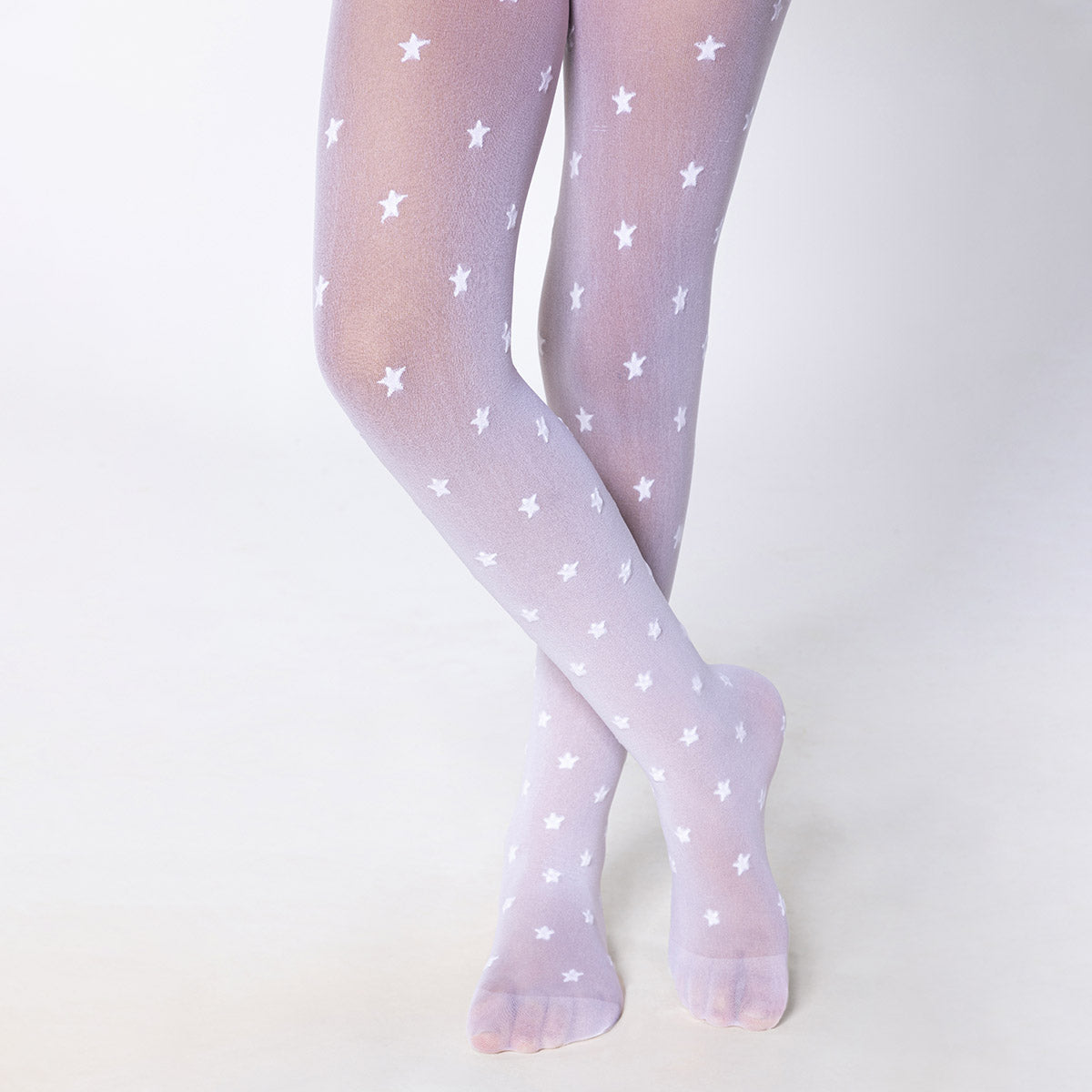 Meia-Calça Fio 20 Fina Infantil Menina Estrelinhas Lobinha - Lupo