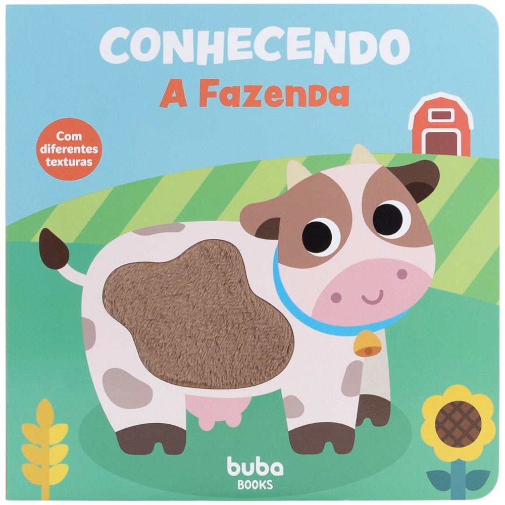 Livro Sensorial Com Textura  Conhecendo a Fazenda - Buba