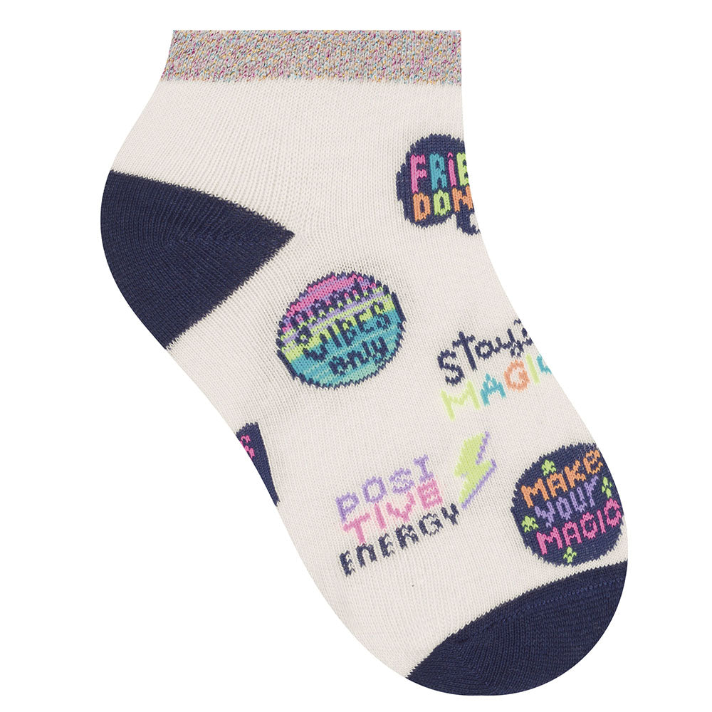 Meia Cano Curto Infantil Menina Estampada - Selene