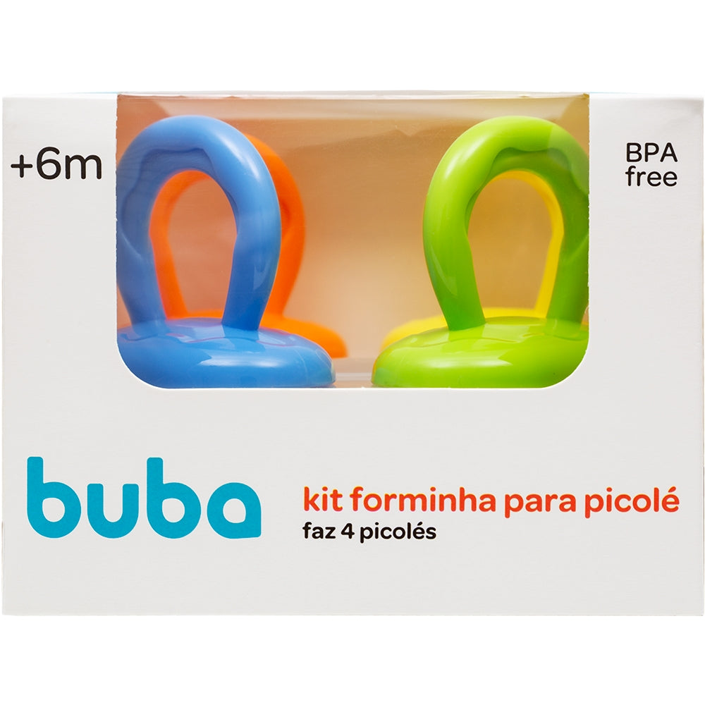 Forminhas Para Picolé Kit Com 4 Unidades 25ml Cada - Buba