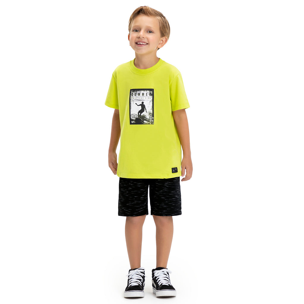 Conjunto Summer Camiseta e Bermuda Moletom Jet - Have Fun