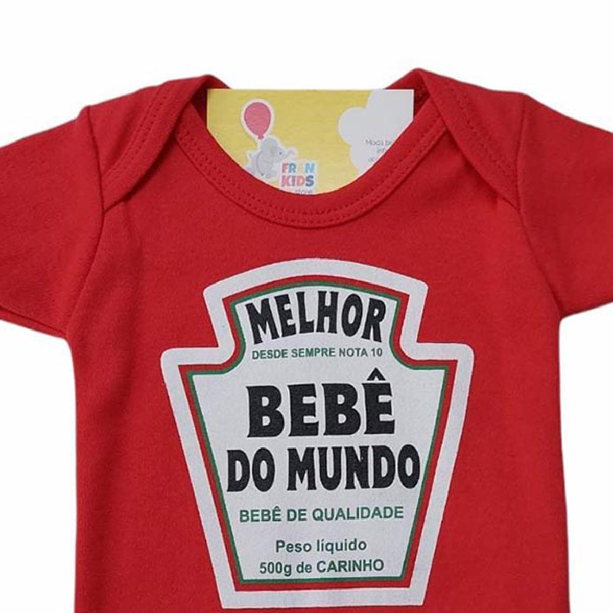 Body Manga Curta Bebê Unissex Melhor Bebê do Mundo