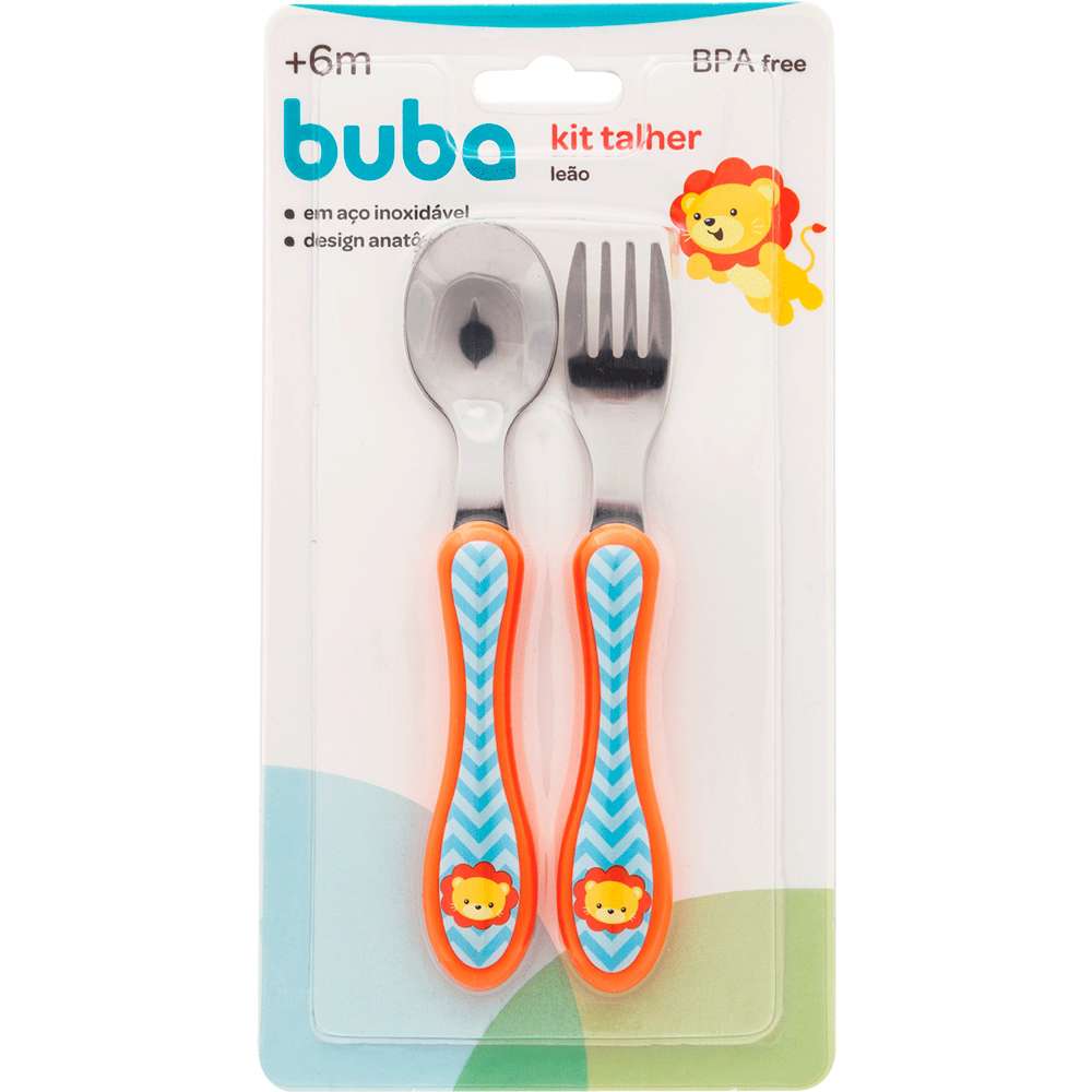 Kit Talher Para Bebê Leão (6+ Meses) - Buba