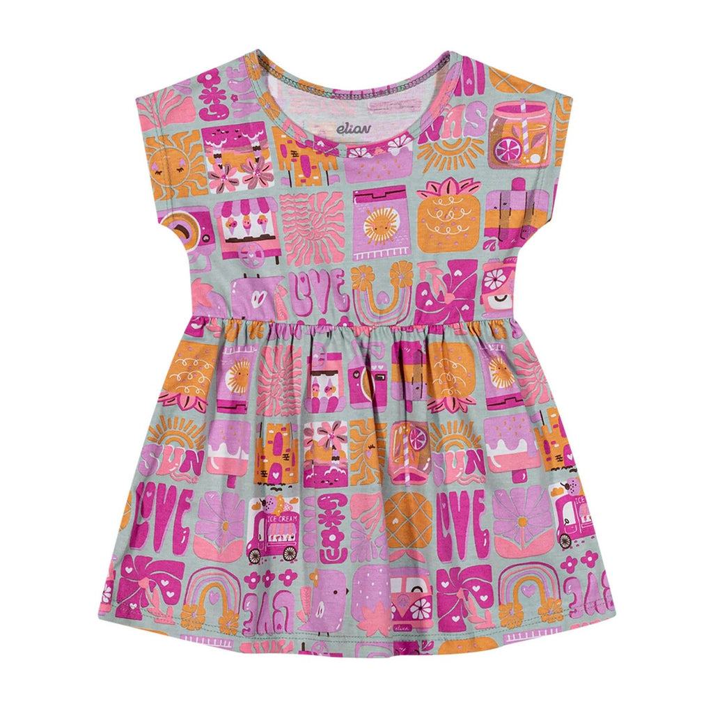 Vestido Bebê Menina Verão Estampado - Elian