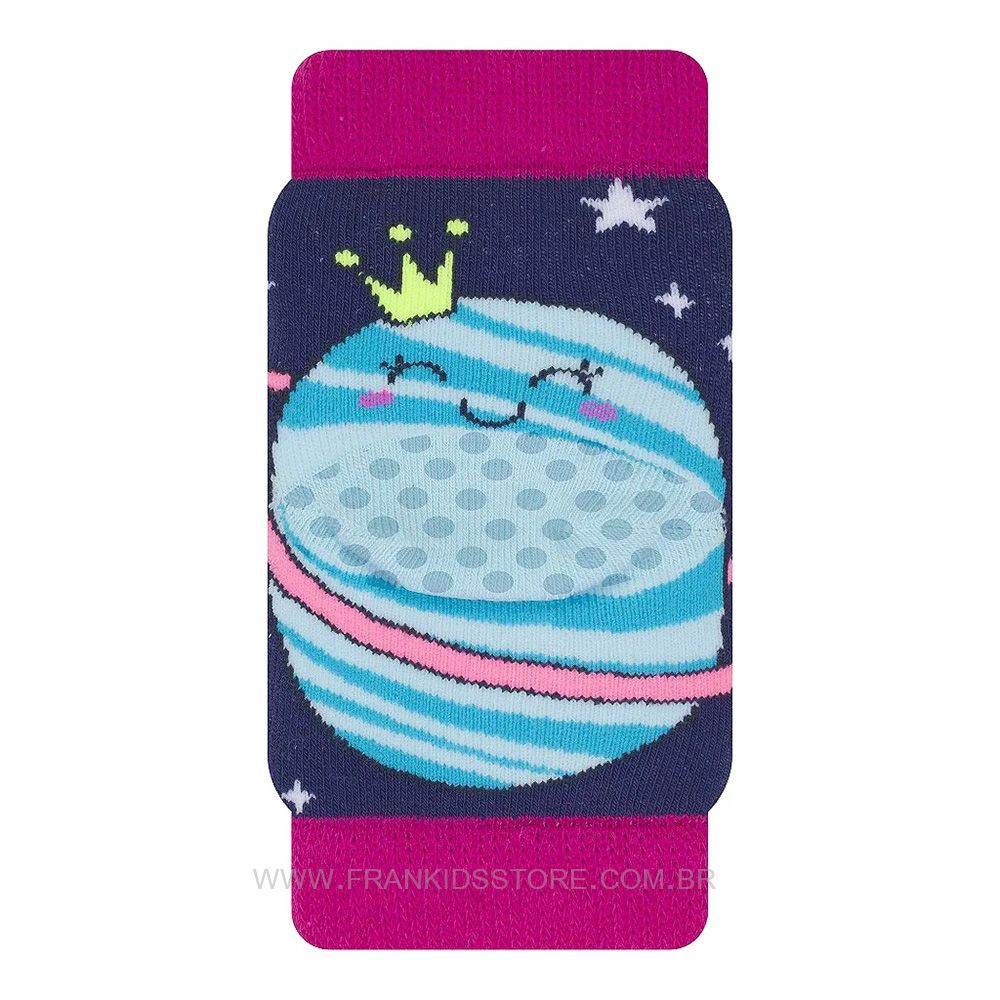Joelheira Bebê Menina Antiderrapante Planeta - Selene
