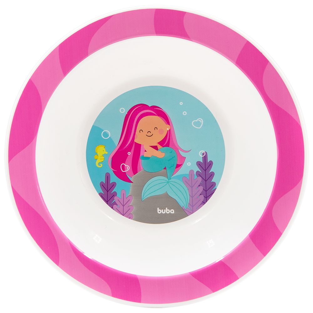 Prato Bebê Infantil Bowl Aventuras Sereia - Buba