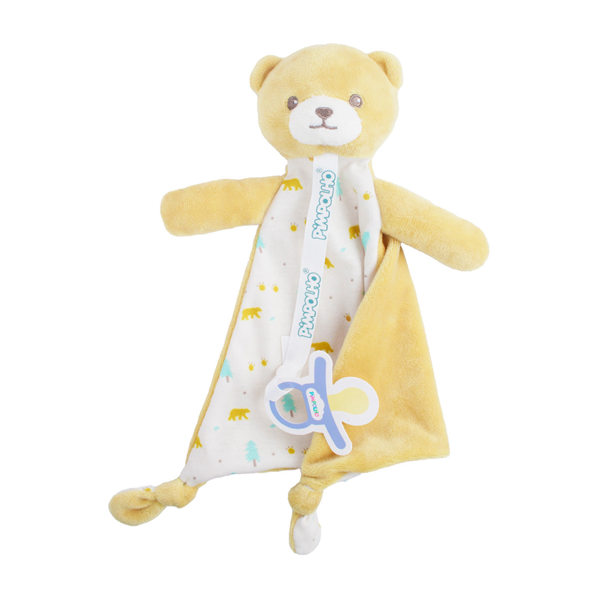 Naninha Bebê Soft Amarelo Urso - Pimpolho