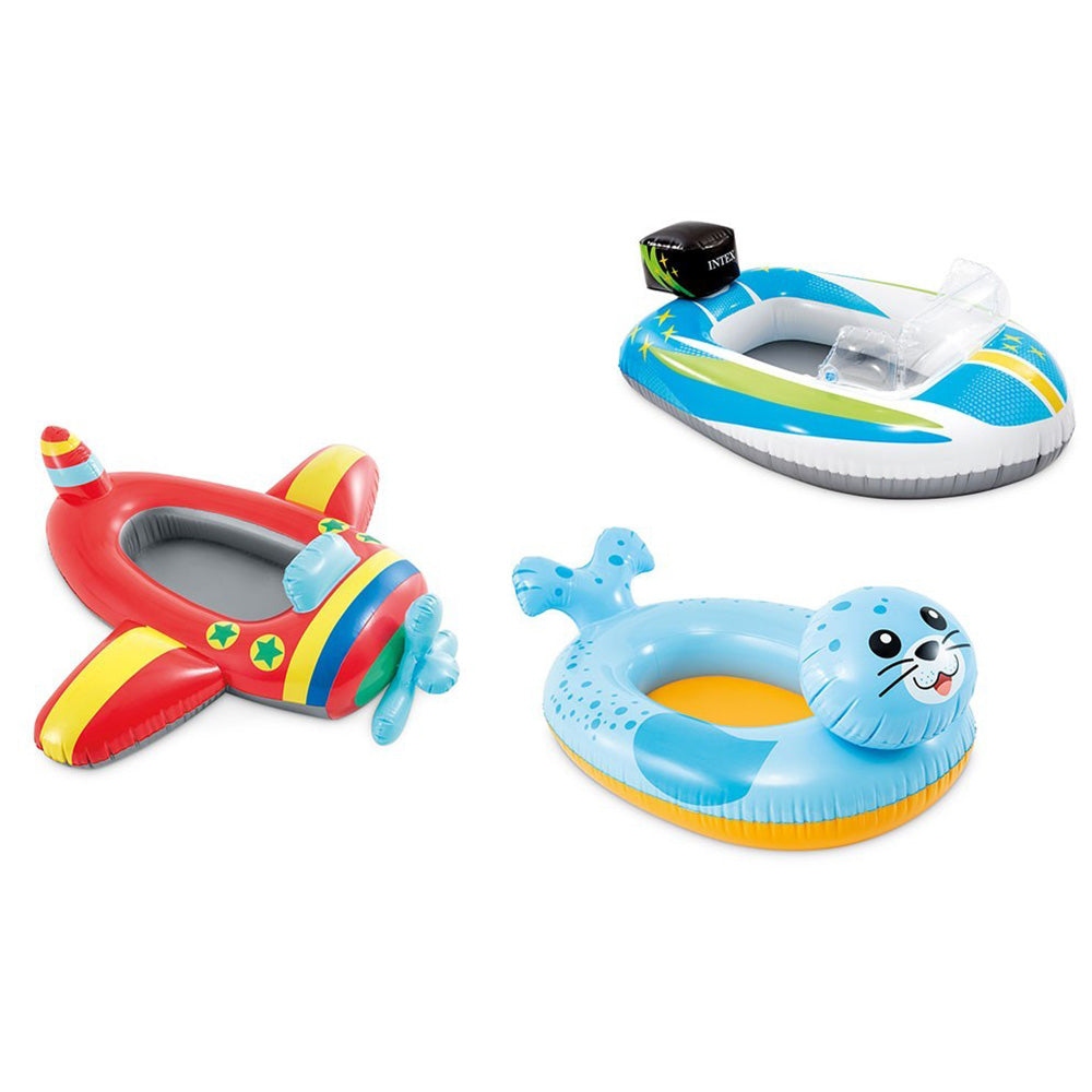 Boia Bote Inflável Infantil Com Fundo - Intex