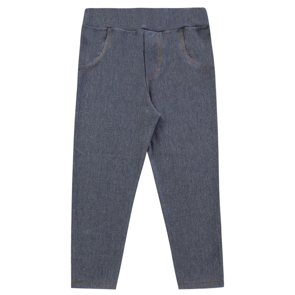 Calça Legging Infantil Molecotton Estilo Jeans - Kiko e Kika