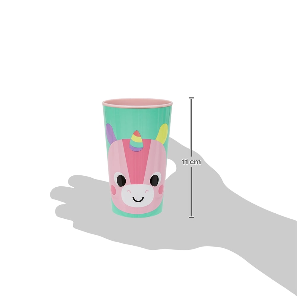 Kit Refeição Prato Raso, Bowl e Copo Buba Zoo Unicórnio - Buba