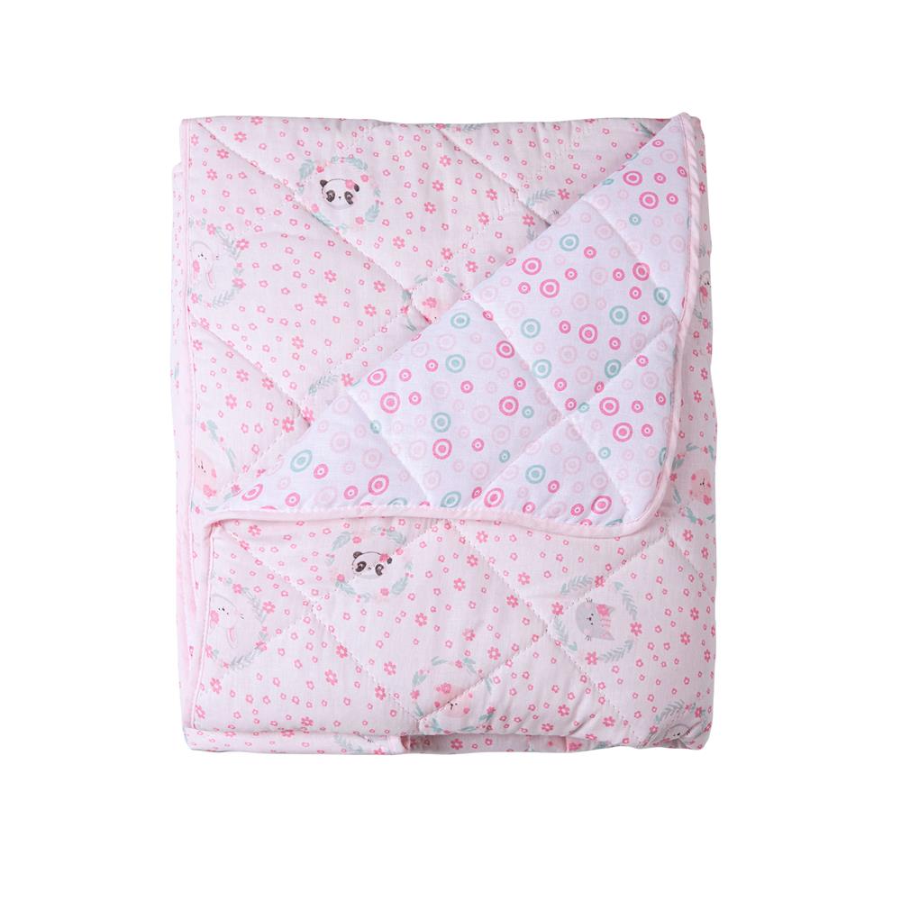 Edredom Dupla Face P/ Berço 1,30Mx85CM Amiguinhas - Karinho