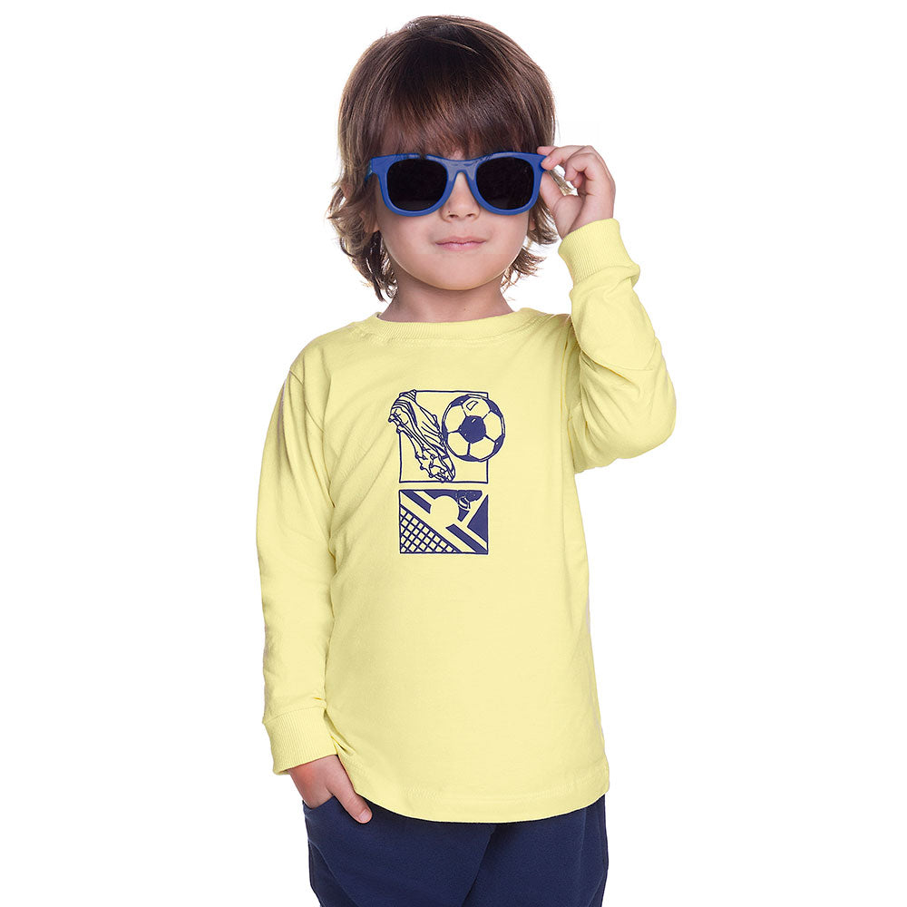 Camiseta Infantil Menino Meia Malha Futebol - Have Fun