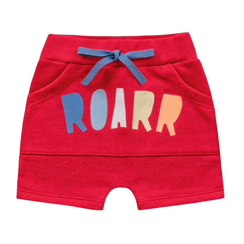 Bermuda Bebê Moletom Roar - Kiko e Kika