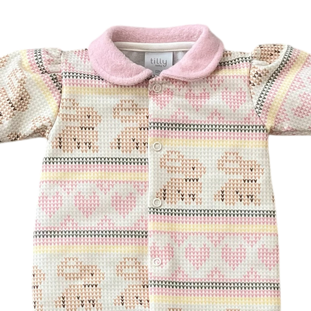 Macacão Moletinho Bebê Menina Coelha - Tilly Baby