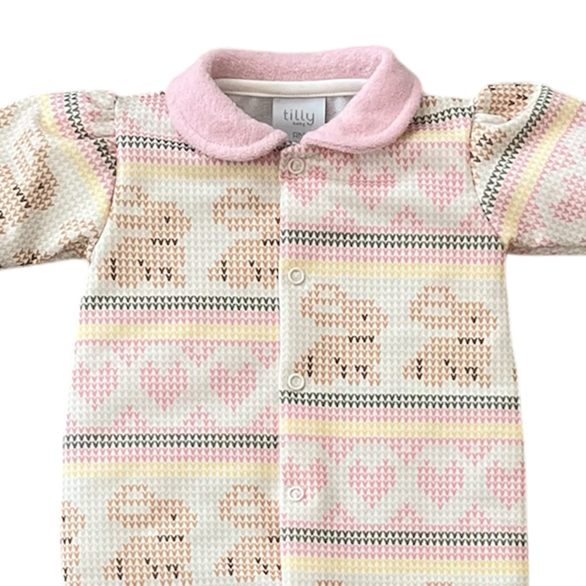 Macacão Moletinho Bebê Menina Coelha - Tilly Baby