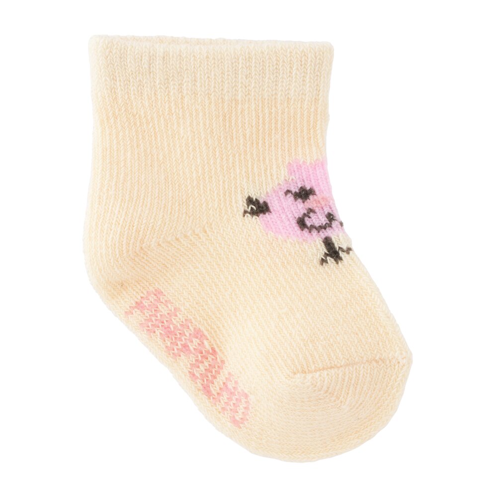 Kit 3 Pares Meia Cano Médio Bebê Menina Zero Abstrato - Pimpolho
