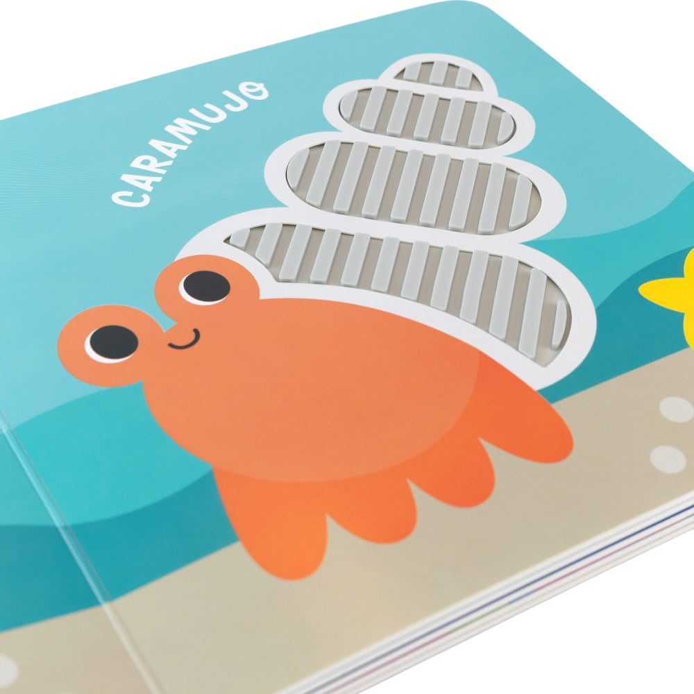 Livro Sensorial Com Textura Quem Sou Eu Fundo do Mar  - Buba