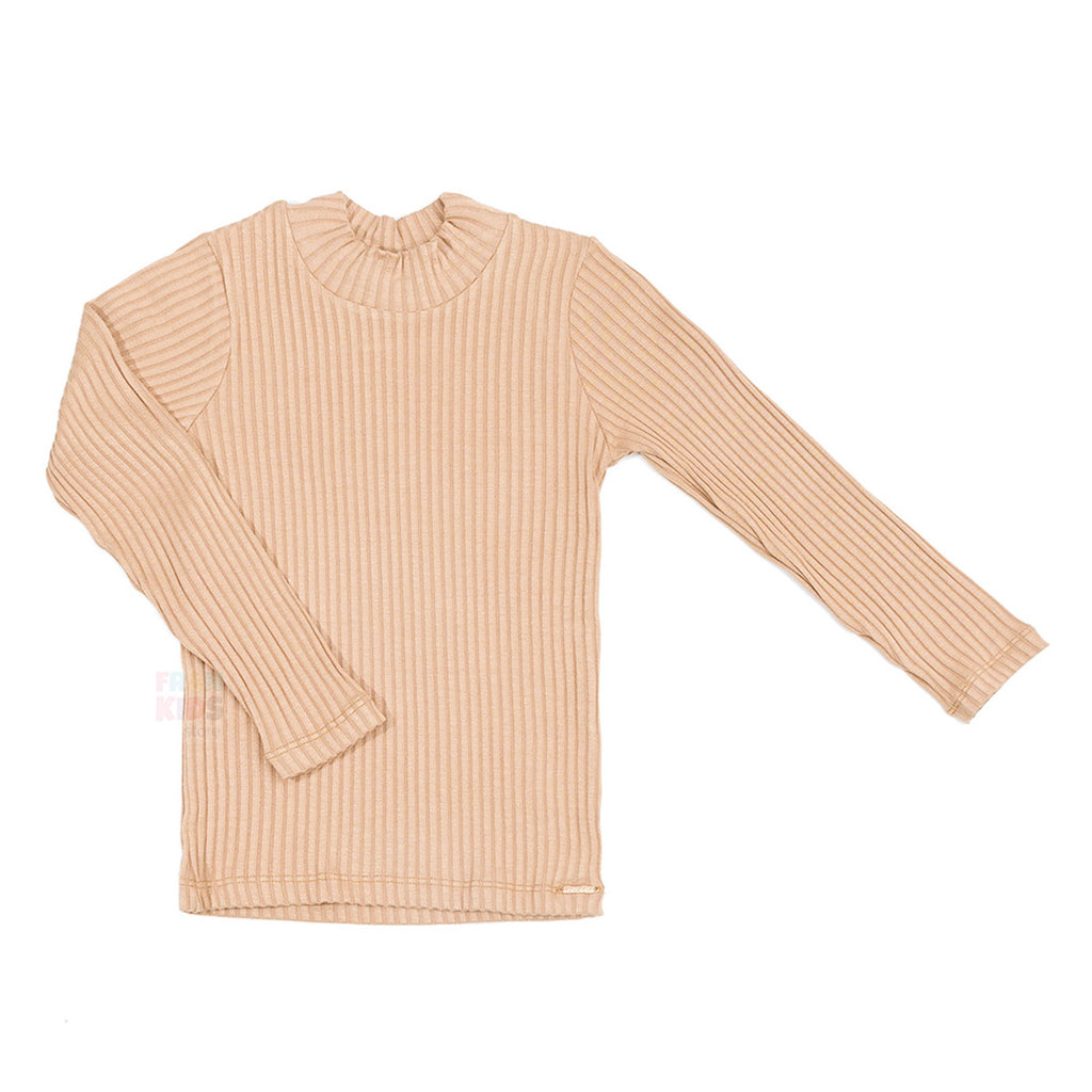 Blusa Manga Longa Infantil em Viscose Canelada - Have Fun