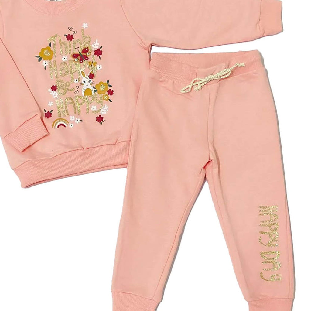 Conjunto Bebê Moletom Peluciado Happy Be Happy - Have Fun