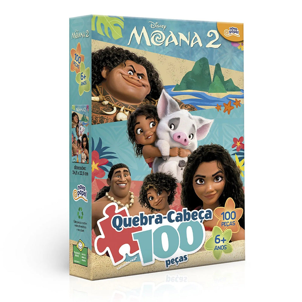Quebra-Cabeça Disney Moana 2 100 Peças - Toyster