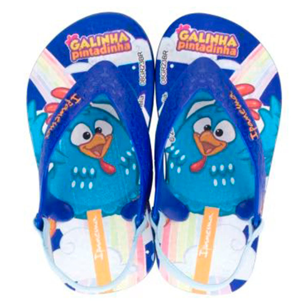 Chinelo de Dedo Menino Baby Galinha Pintadinha Azul - Ipanema