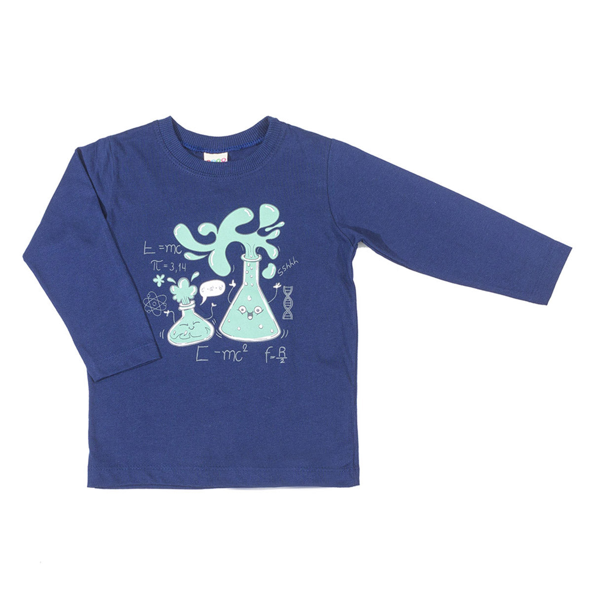 Camiseta Manga Longa Infantil Malha Cientista - Have Fun