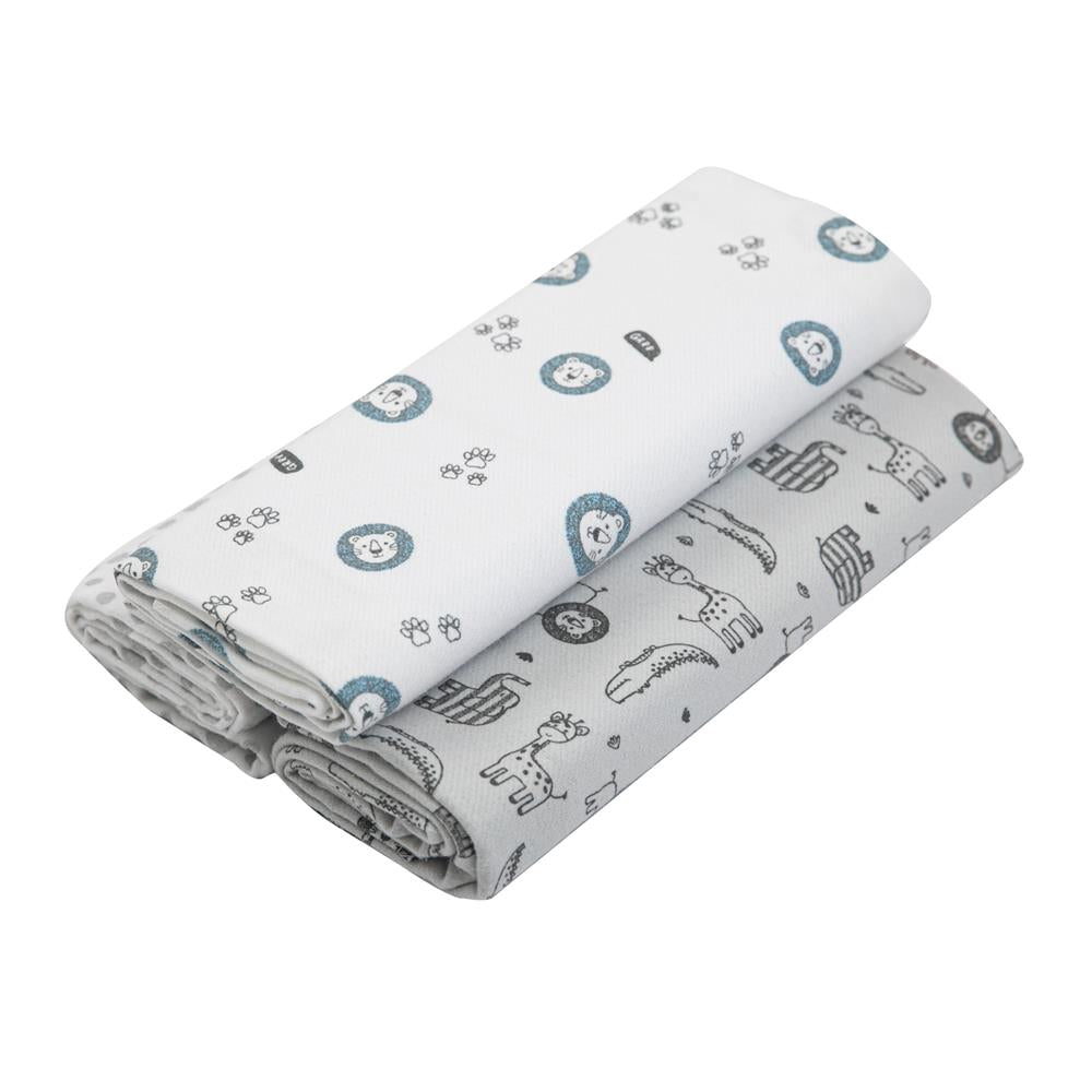 Cueiro Flanelado Estampado 1,0Mx80CM C/3 UN Selva - Papi