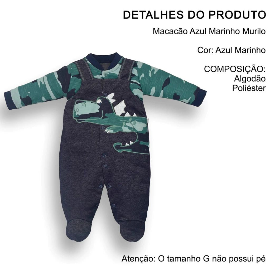 Macacão Dragão Meia Malha/Piquet - Upi Uli