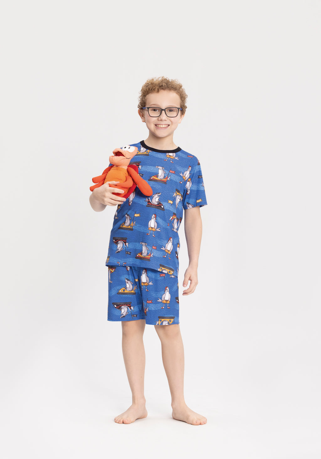Pijama Infantil Menino Malha Modeli Tubarões - Alakazoo