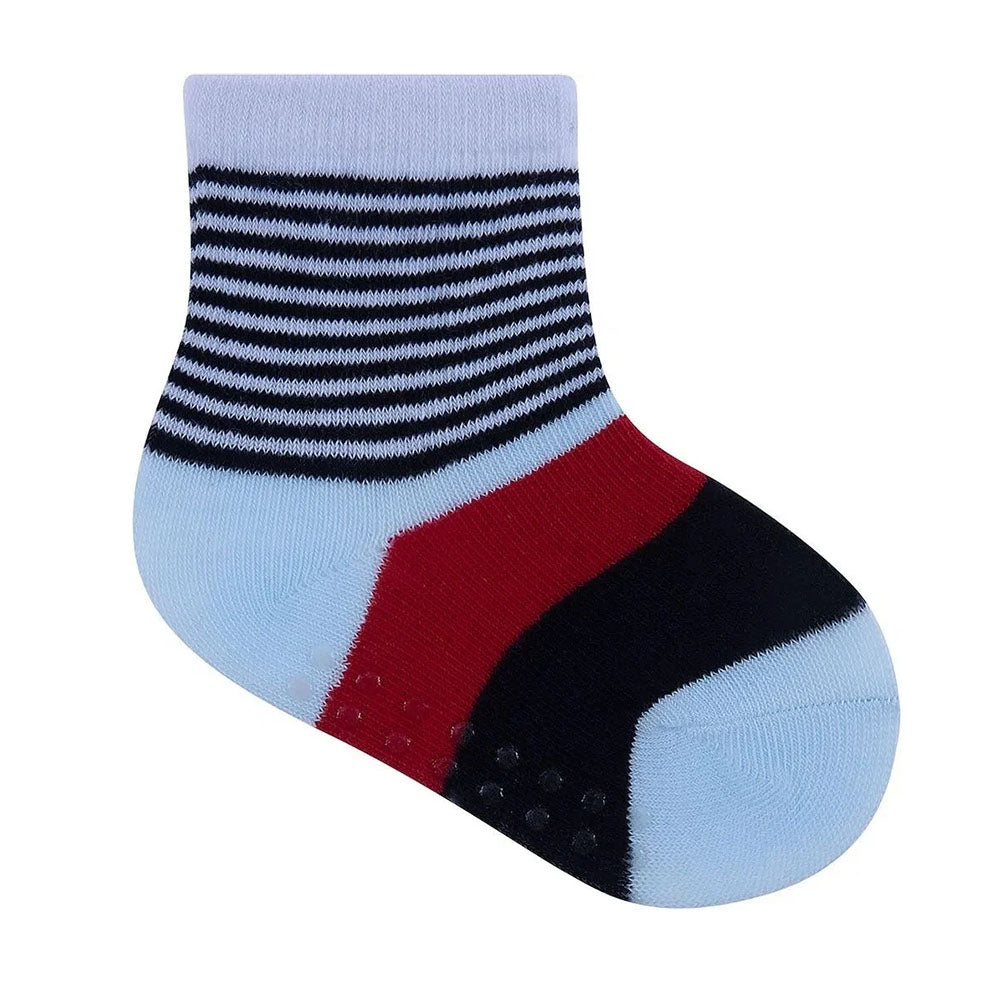 Kit 3 Pares Meia Antiderrapante Menino 16-20 Formas - Pimpolho
