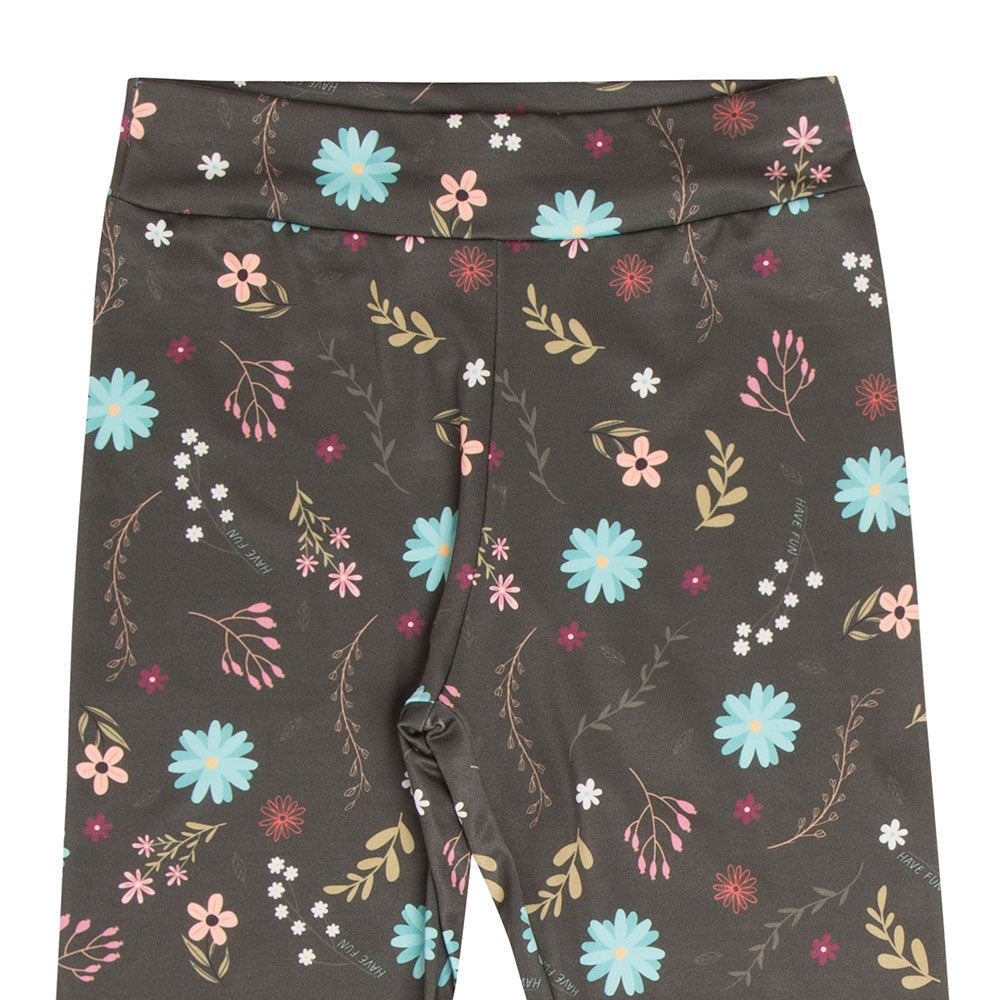 Legging Infantil Malha Térmica Inverno Flores - Have Fun