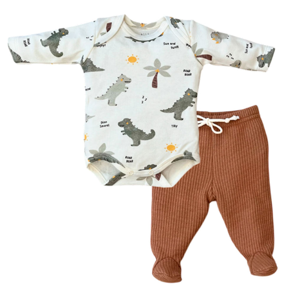 Conjunto Bebê Menino Body e Calça Dinos - Tilly Baby