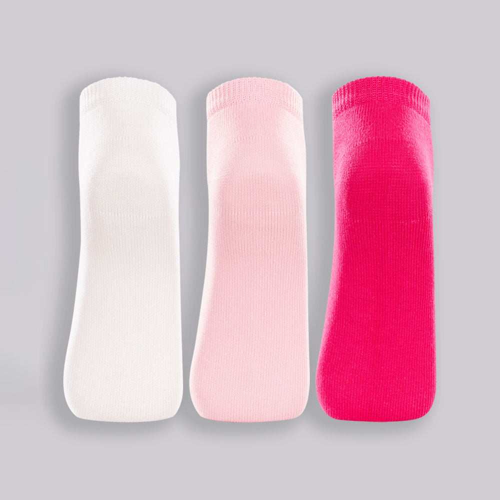 Kit 3 Pares Meia Cano Curto Infantil Menina Sport - Lupo