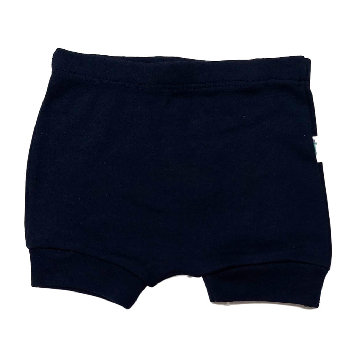 Short Tapa Fralda Liso Marinho