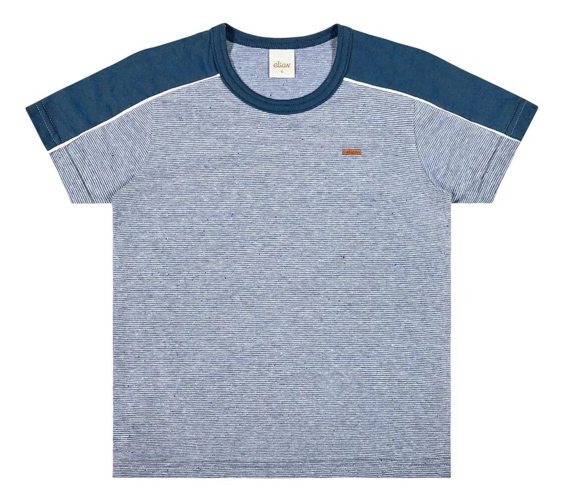 Camiseta Curta Infantil Menino Meia Malha Botonê - Elian