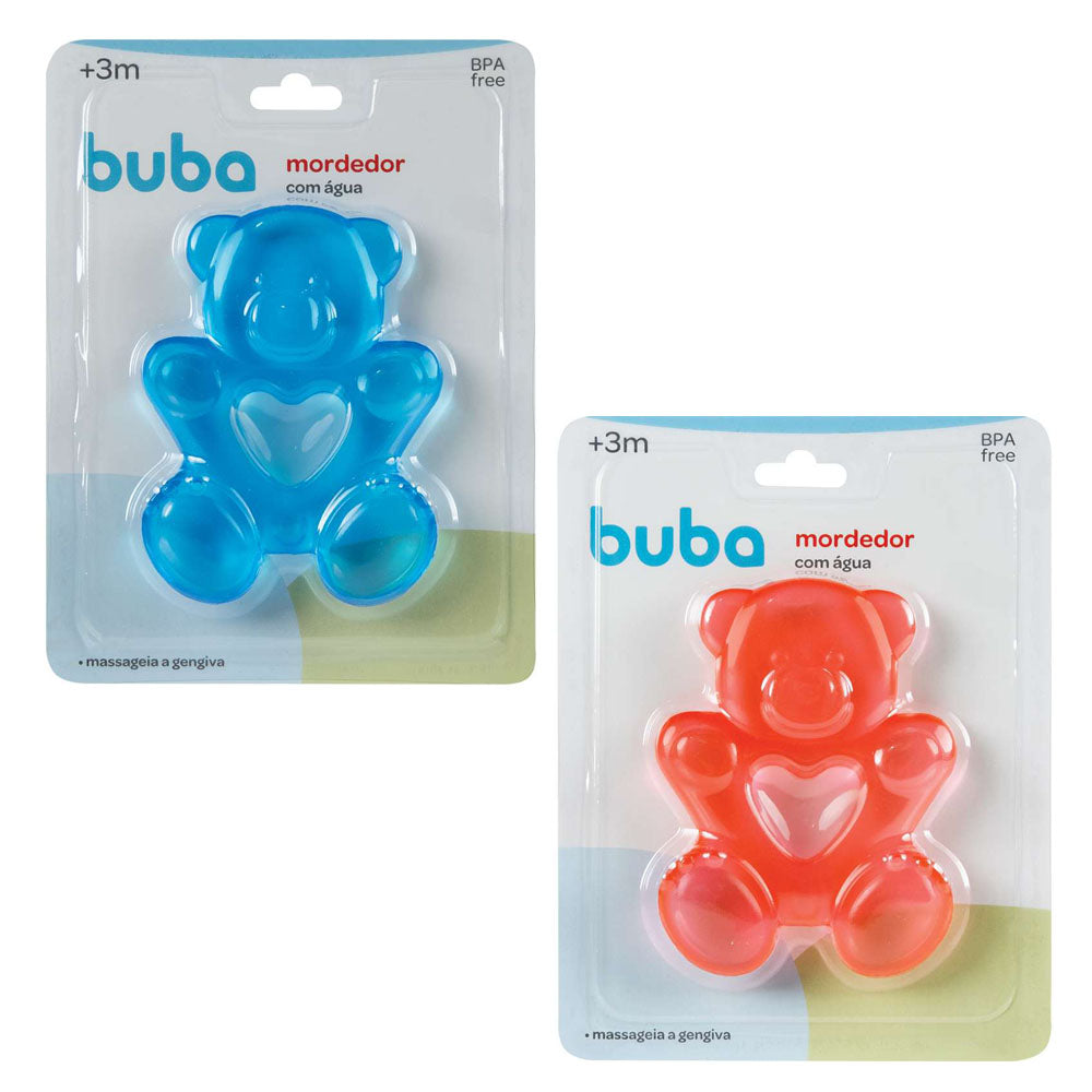 Mordedor Bebê Com Água Ursinho - Buba