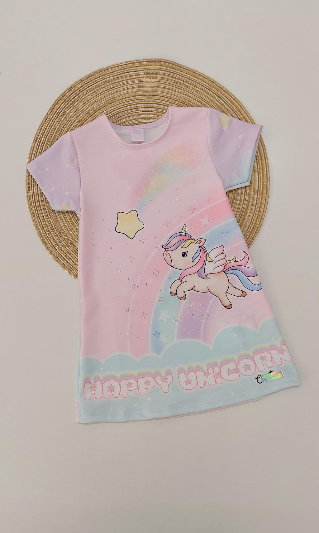 Vestido Bebê Molecotton Happy Unicorn - Cinti