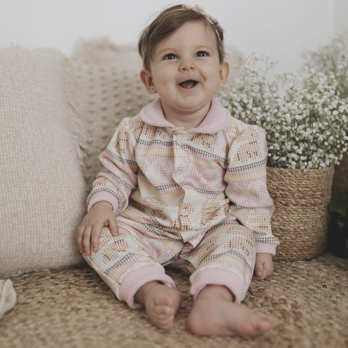 Macacão Moletinho Bebê Menina Coelha - Tilly Baby