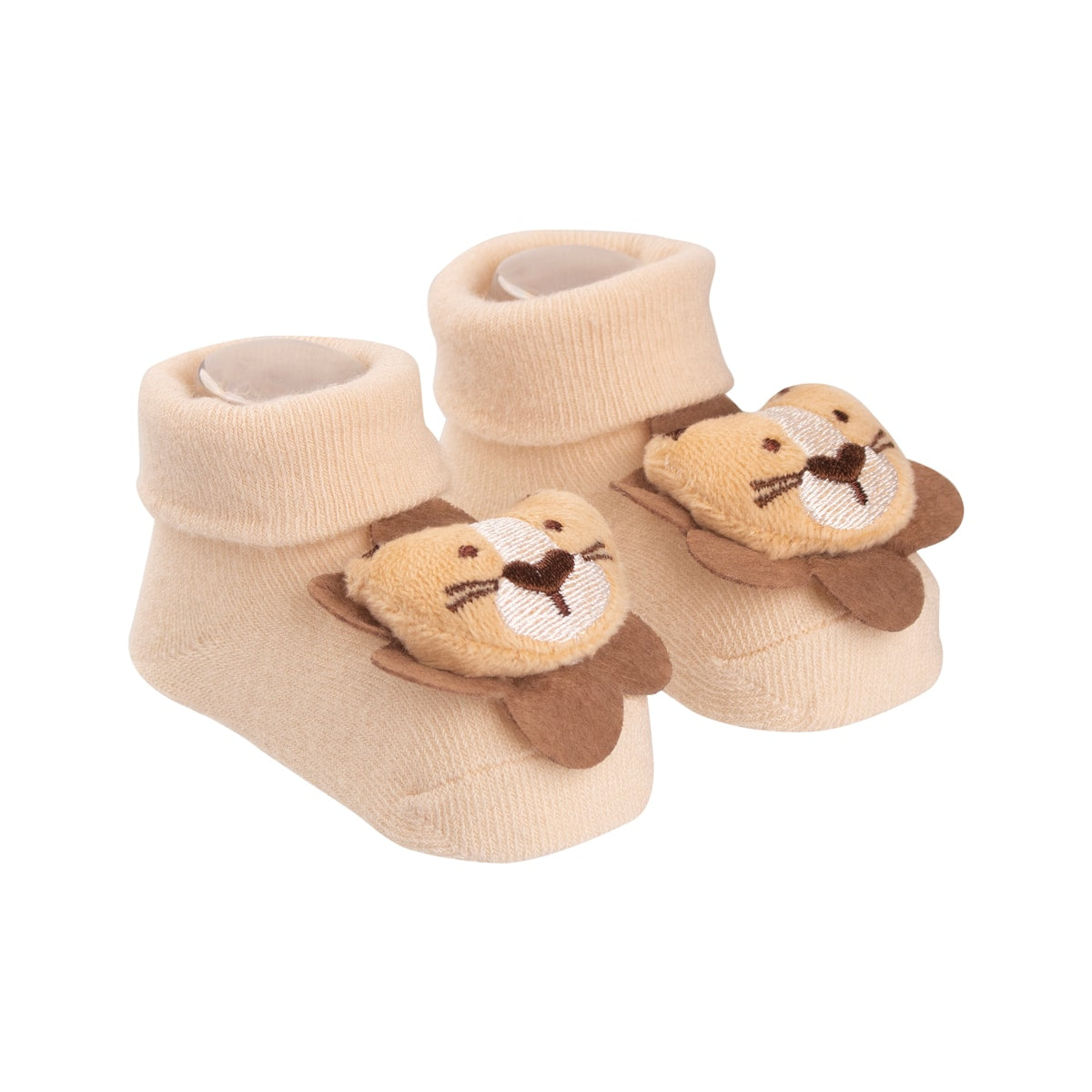 Meia Bichinho Bebê Menino RN C/ Chocalho Leão - Pimpolho