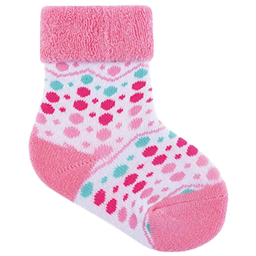 Meia Atoalhada Bebê Menina 0-15 Poá - Pimpolho