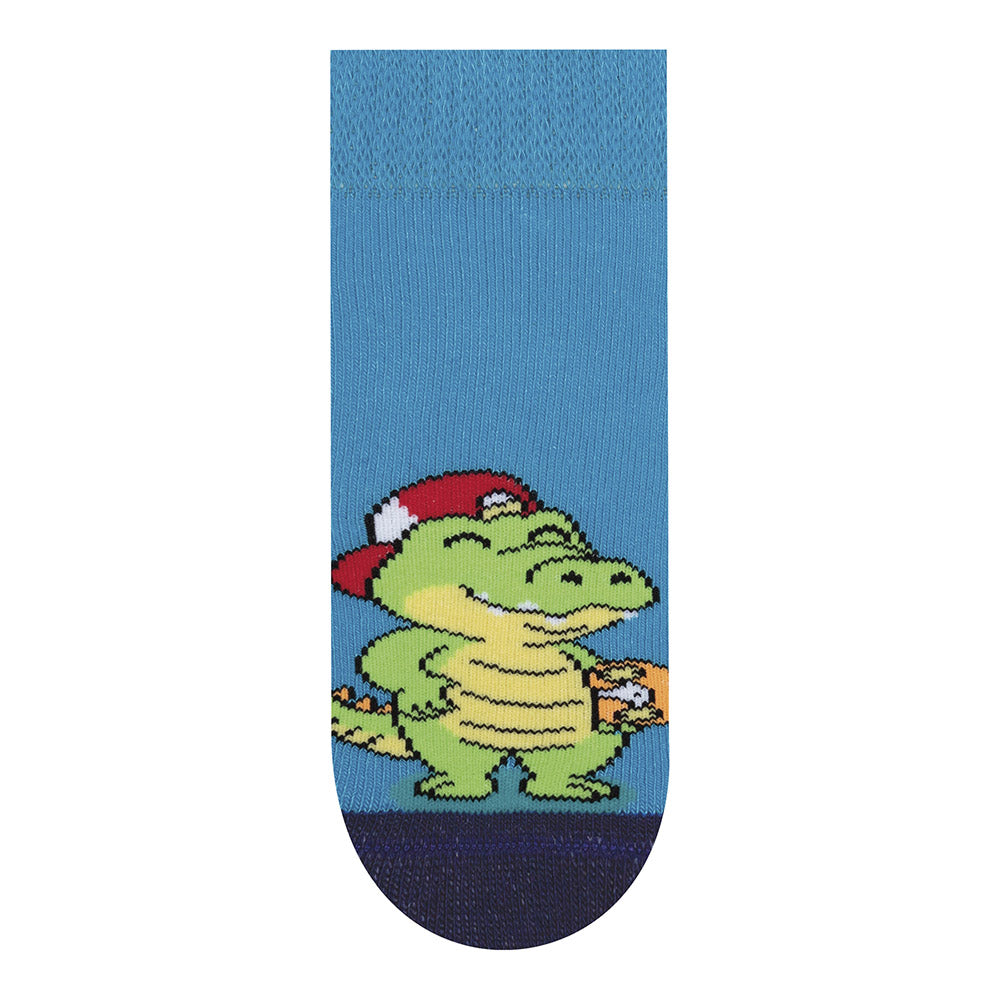 Meia Atoalhada Bebê Menino Jacaré - Selene