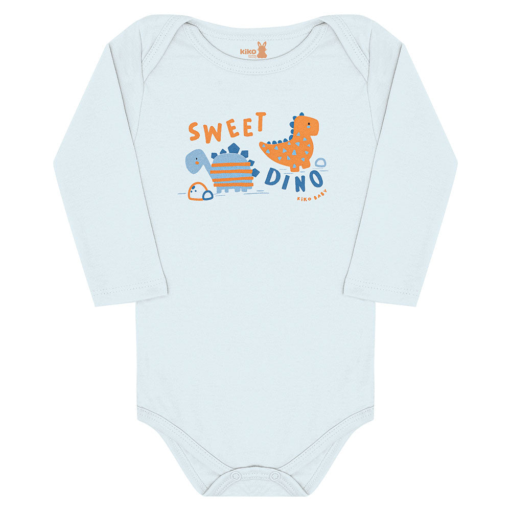 Conjunto Bebê Menino Body Calça Suedine Dinos - Kiko Baby