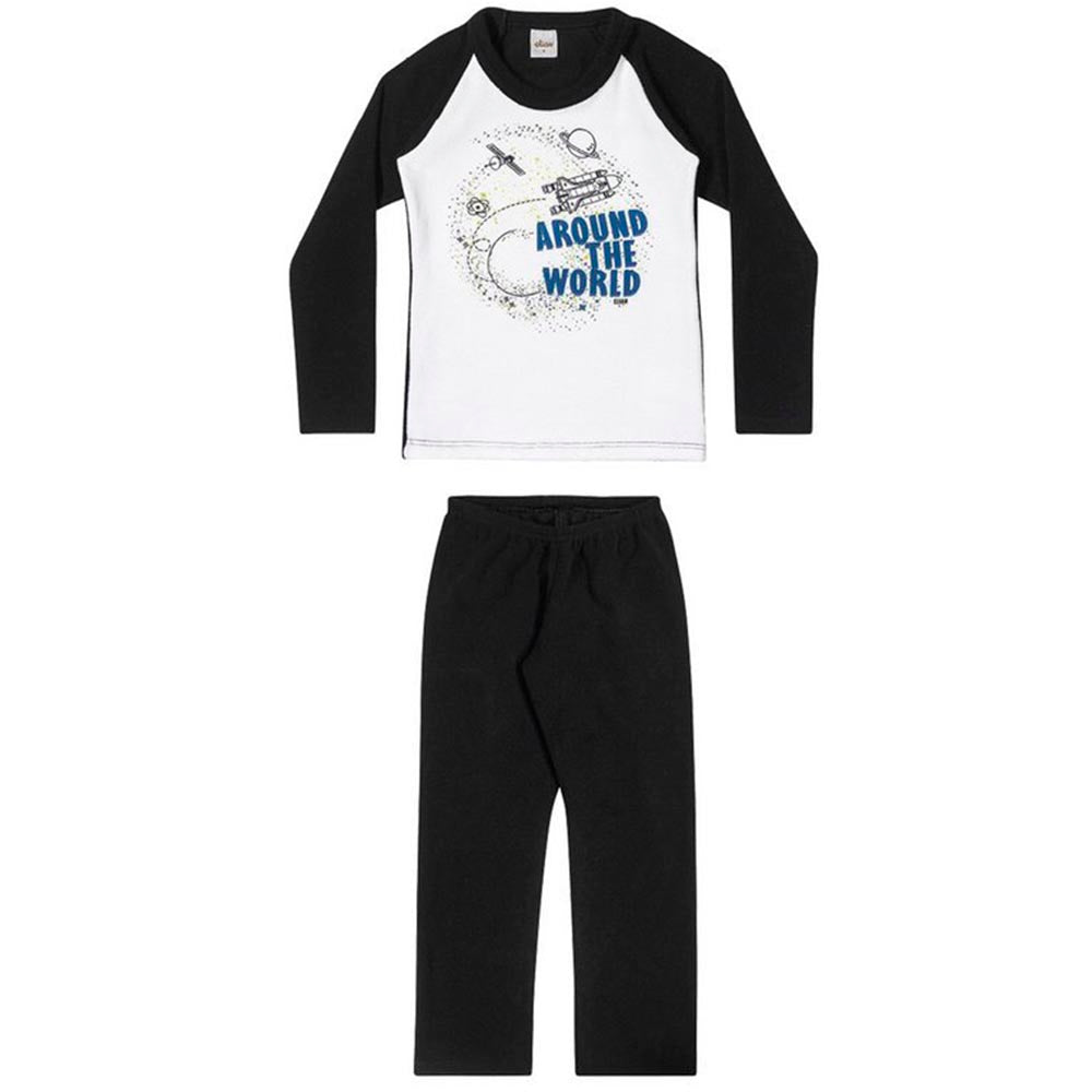 Conjunto Pijama com Blusa e Calça em Microsoft Thermo - Elian