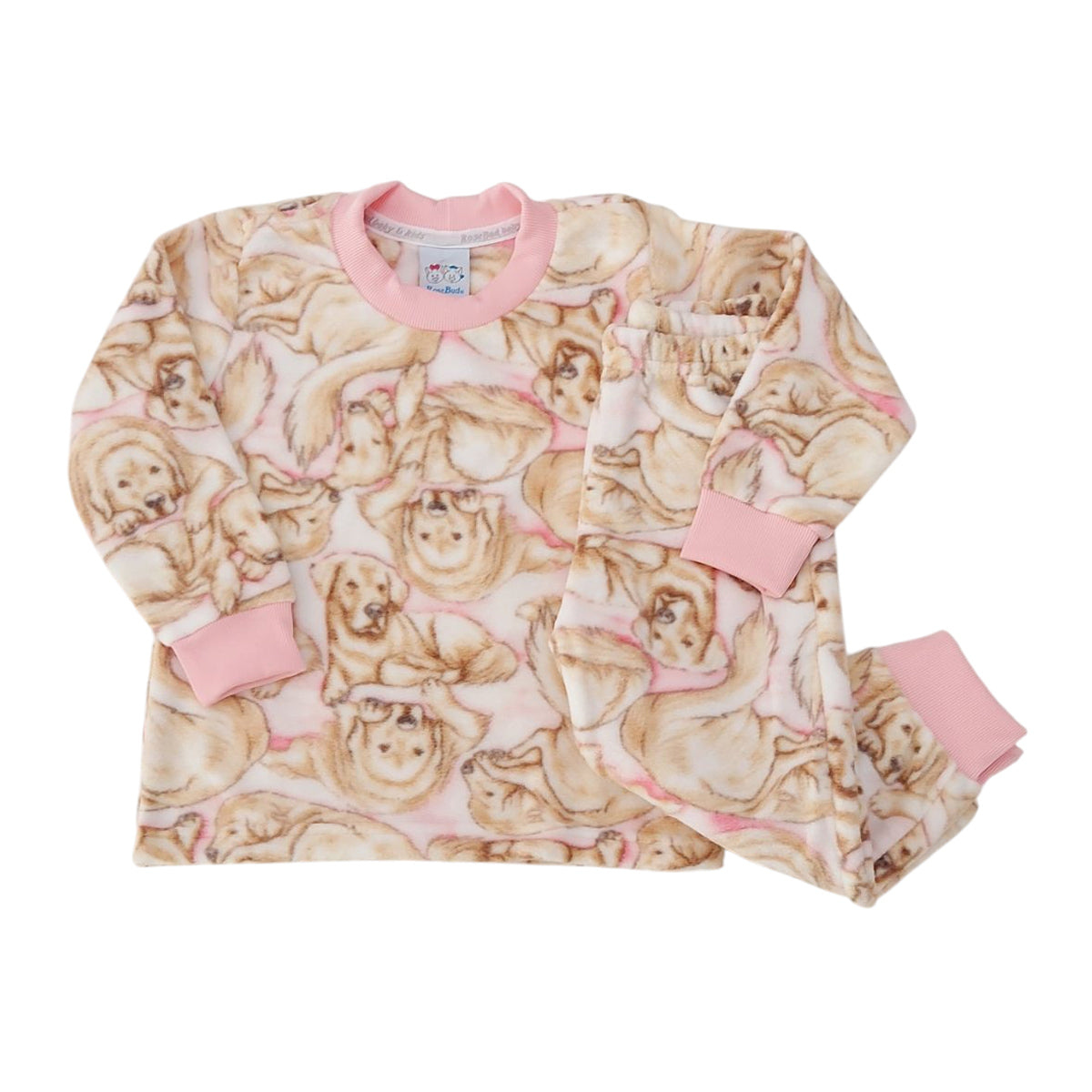 Conjunto Pijama Soft Menina Cachorro - Rosebud