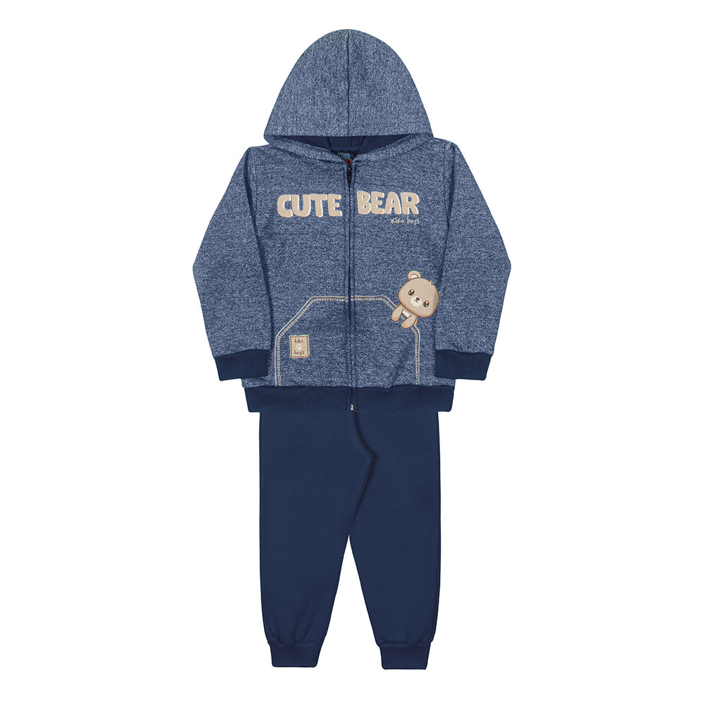 Conjunto Menino Bear Moletom Peluciado - Kiko e Kika