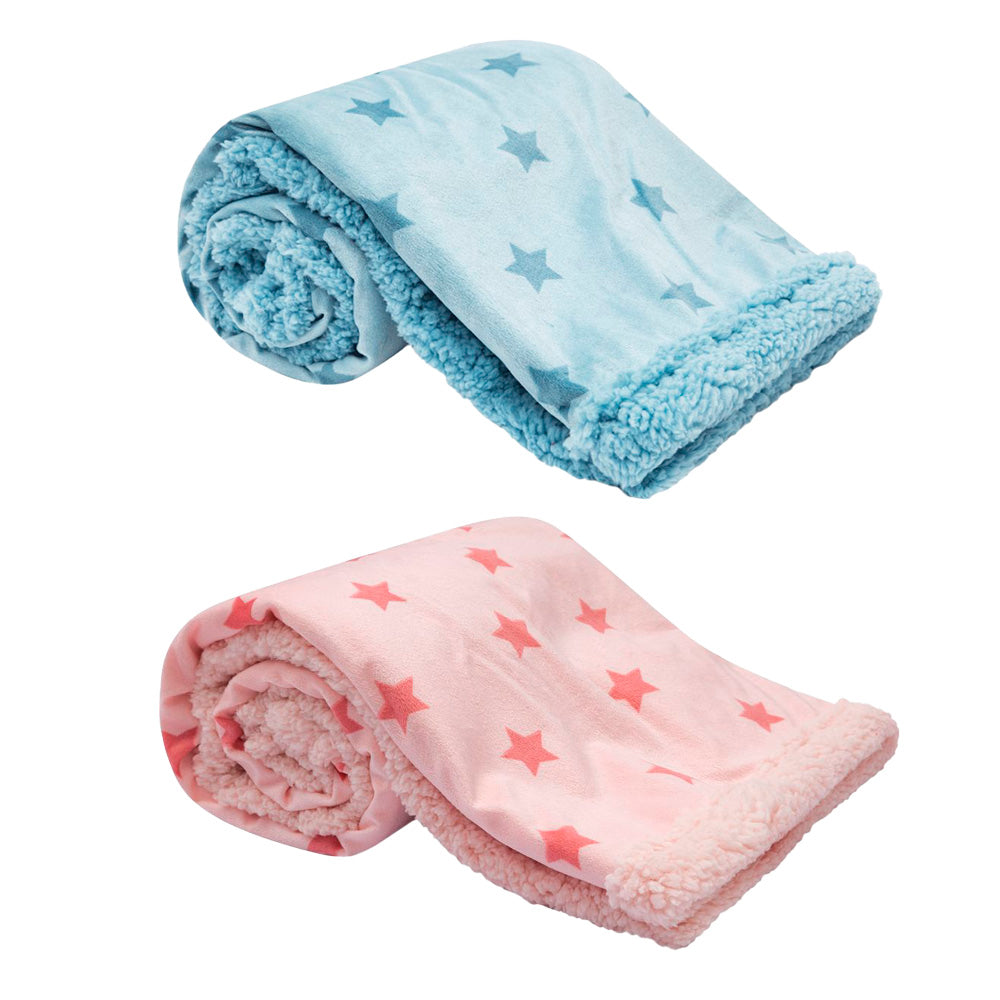 Manta Bebê Dupla Face Estrelinhas - Buba