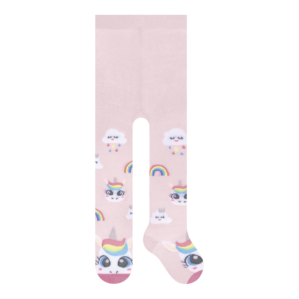 Meia-Calça Fio 80 Bebê Menina em Algodão Unicórnio - Selene