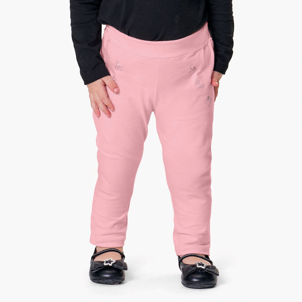 Calça Legging Menina Molecotton Peluciado Laços - Kiko e Kika
