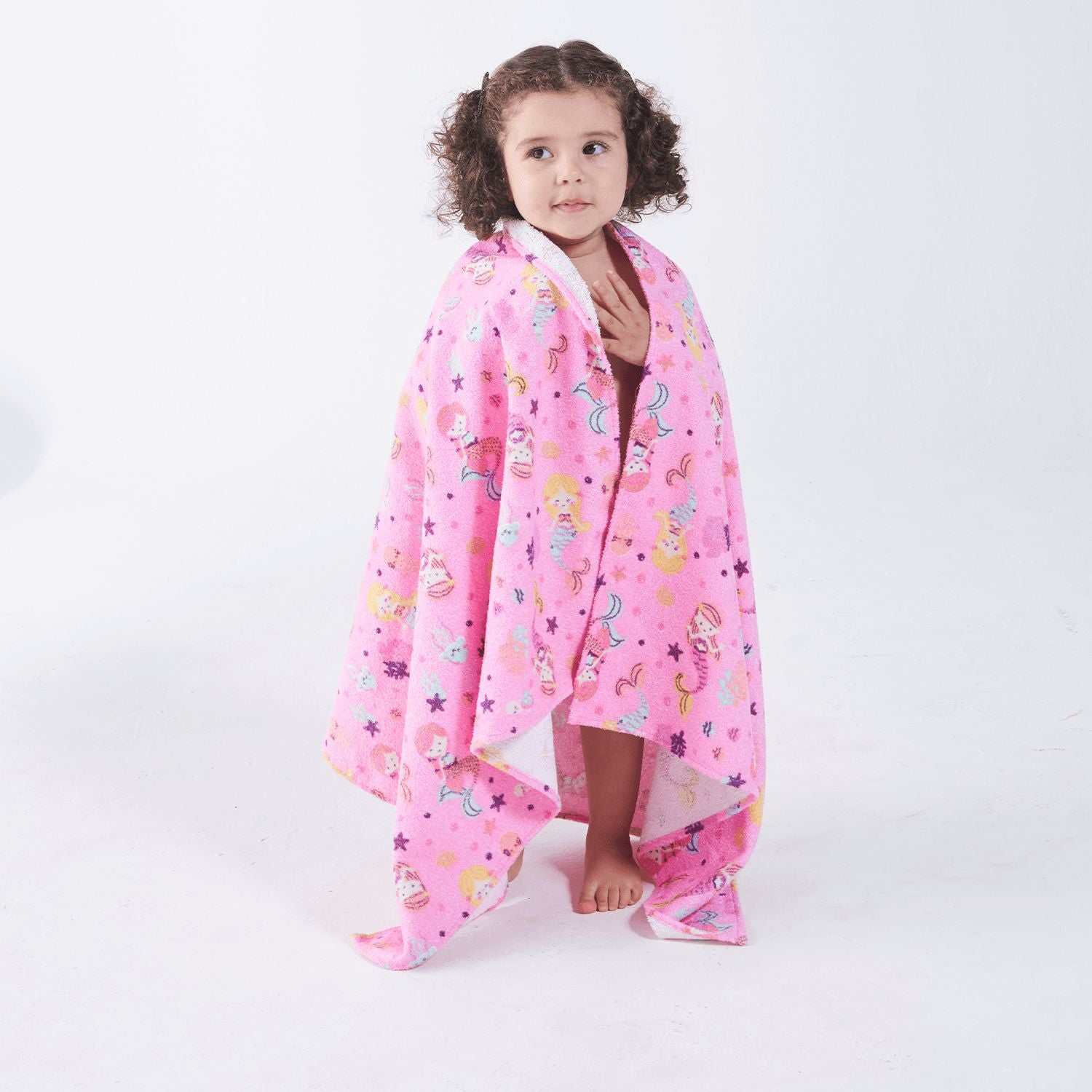 Toalha de Banho Infantil Kids 70cmx1,20m Sereia - Baby Joy