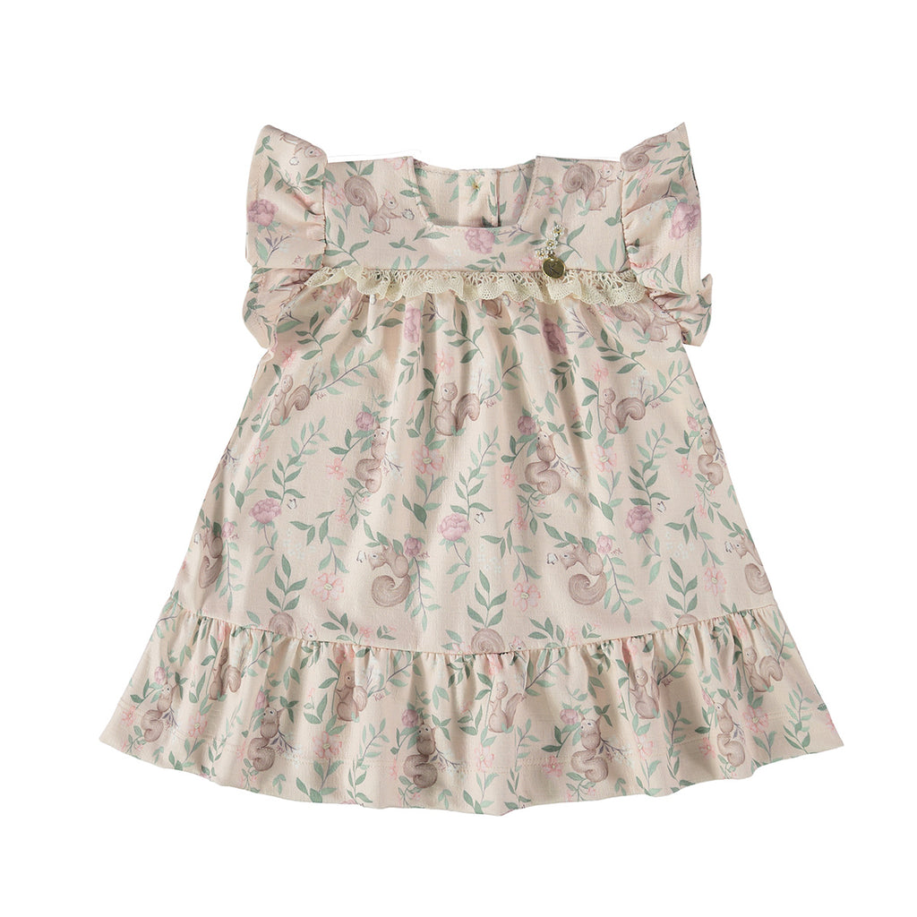 Vestido em Jacquard Estampado Bebê - Kiki Xodó